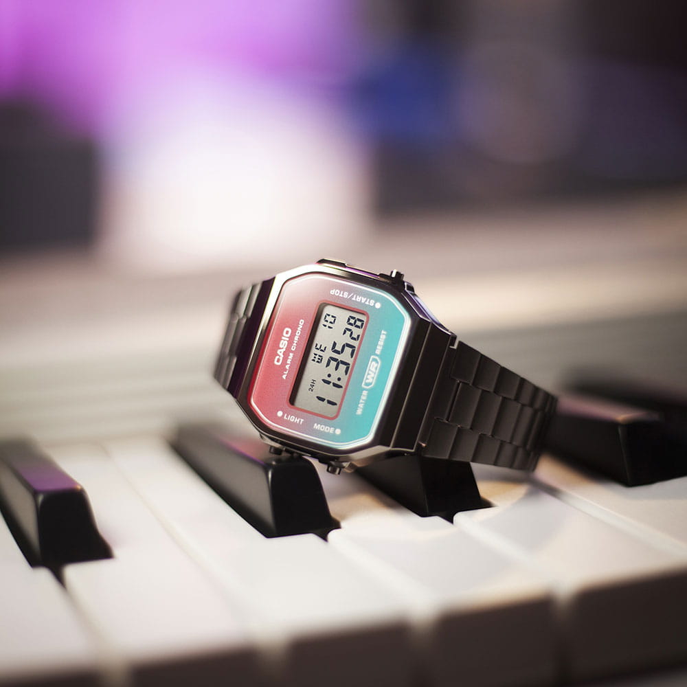 Casio Casio Vintage A168WERB-2ADF (A168WERB-2A) , наручные мужские часы фото под углом
