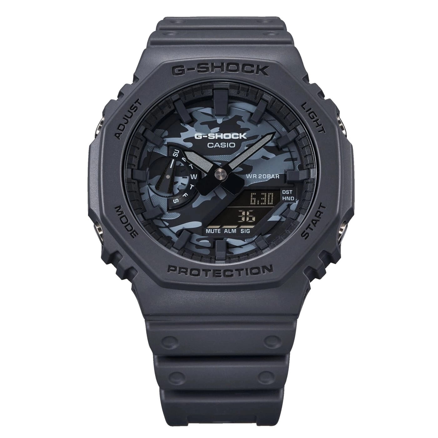 Casio Casio G-Shock GA-2100CA-8A мужские часы серый циферблат на запястье