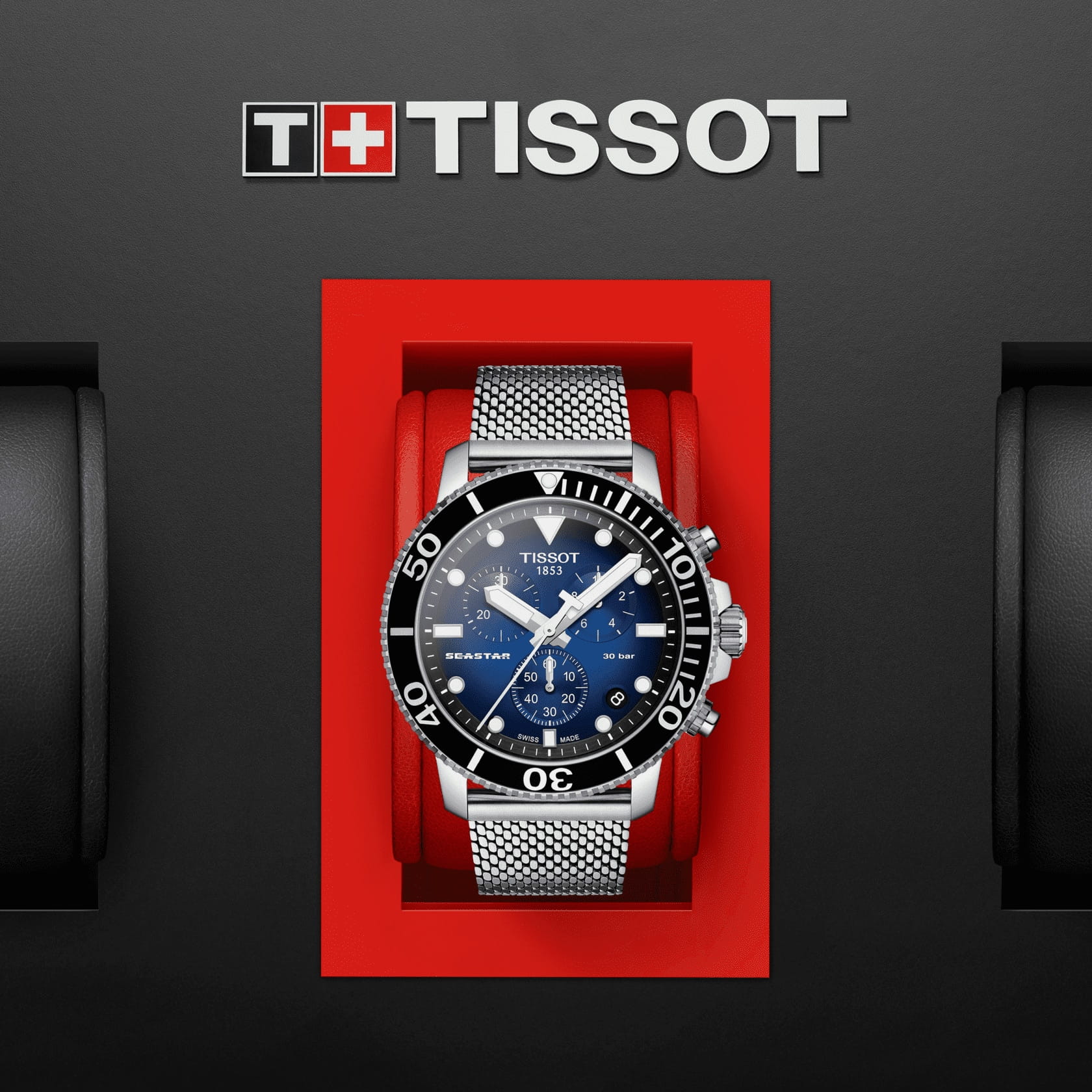 Tissot Tissot Seastar 1000 Chronograph T120.417.11.041.02 мужские часы синий циферблат на запястье