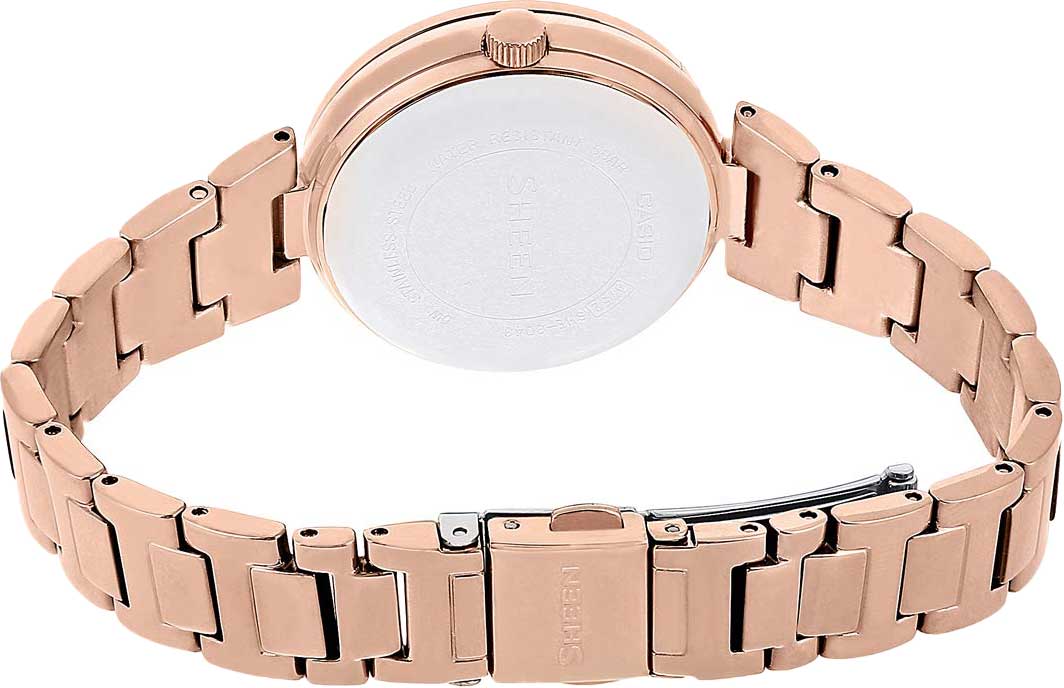 Casio Casio Sheen SHE-3043PG-7A , наручные женские часы фото под углом
