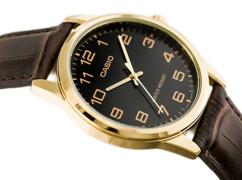 Casio Casio Collection MTP-V001GL-1BUDF (MTP-V001GL-1B) мужские часы черный циферблат на запястье