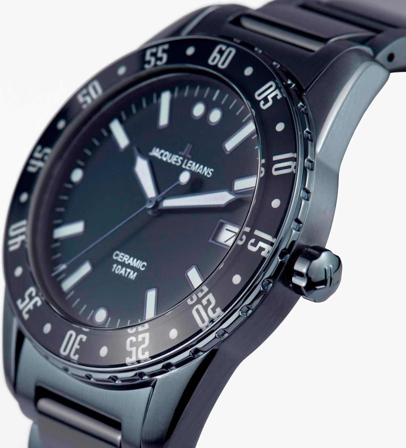 Оригинальные часы Jacques Lemans Jacques Lemans High Tech Ceramic 42-12E кварцевые калибр механизма  общий вид