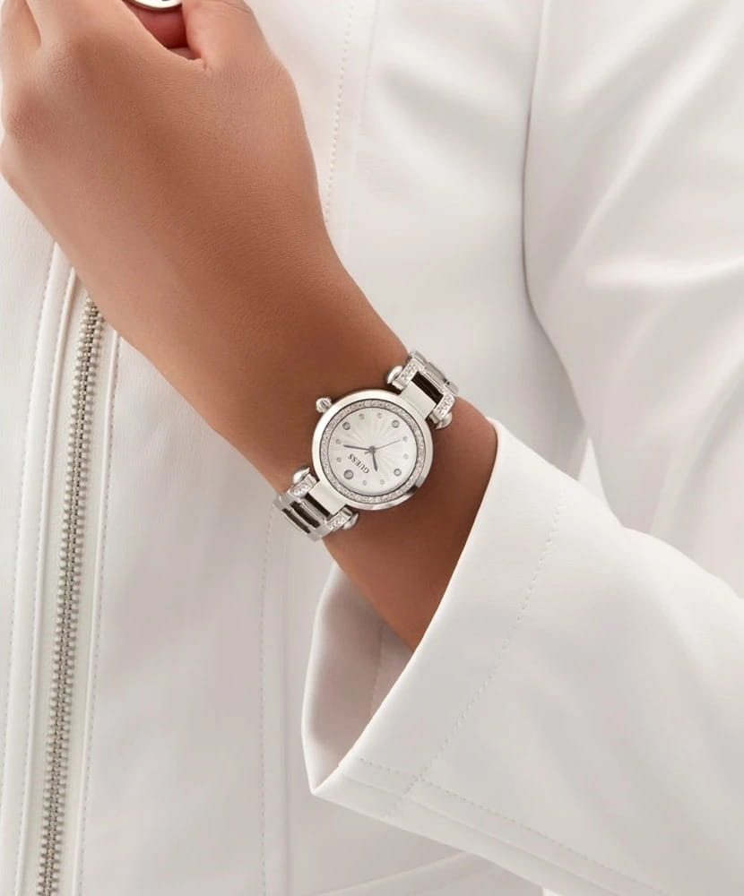 Guess Guess Bejeweled GW0869L3 женские часы серебристый циферблат на запястье