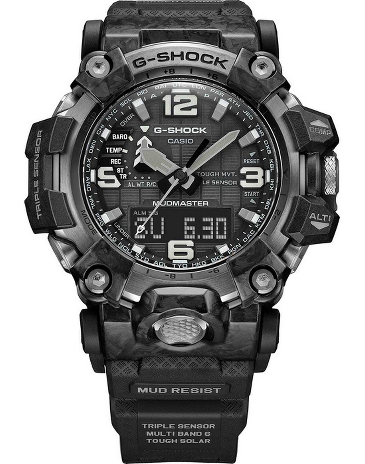 Casio Casio G-Shock GWG-2000-1A1DR (GWG-2000-1A1), g-shock япония мужские часы на браслете пластик боковой вид