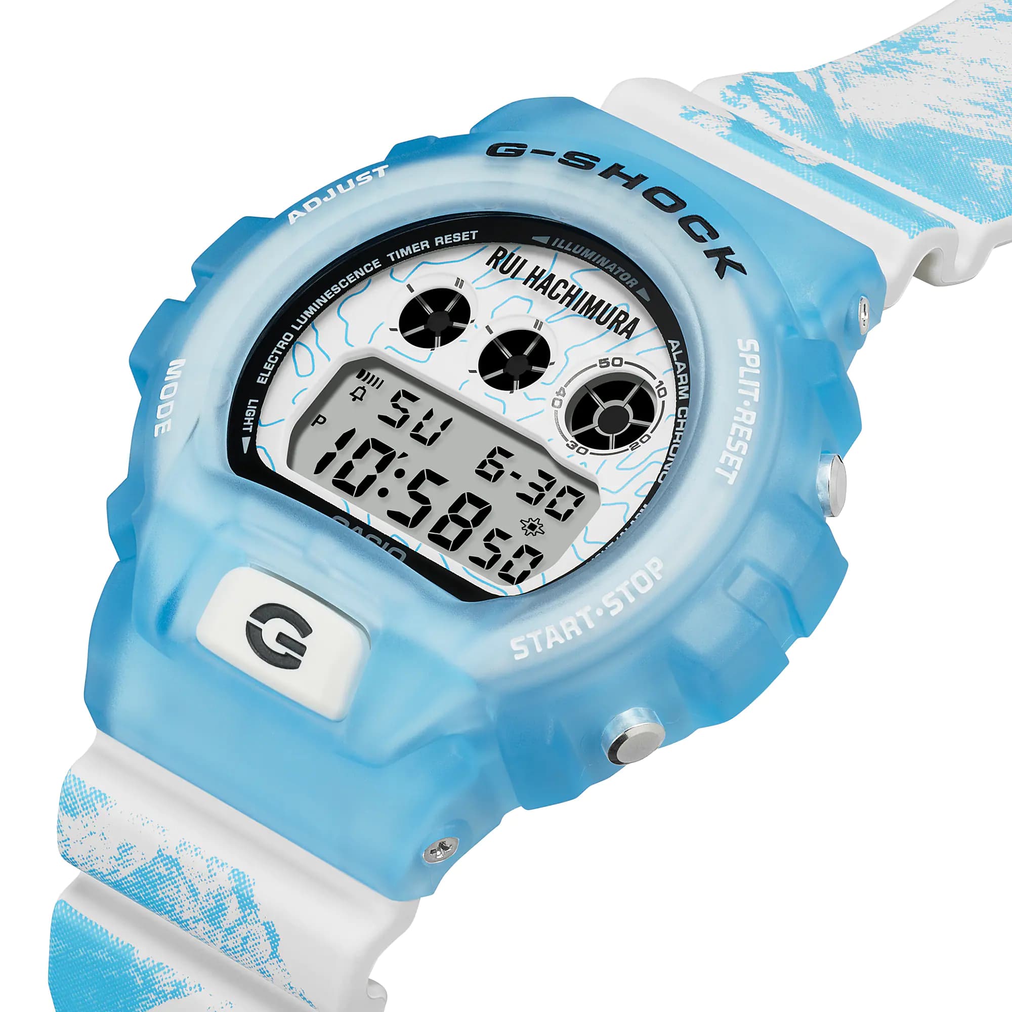 Casio Casio G-Shock DW-6900RH-2, g-shock япония мужские часы на браслете пластик боковой вид