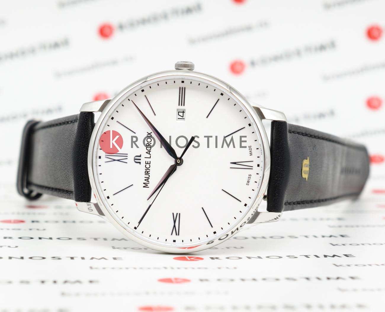 Maurice Lacroix Maurice Lacroix Eliros Date EL1118-SS001-111-1 , наручные мужские часы фото под углом