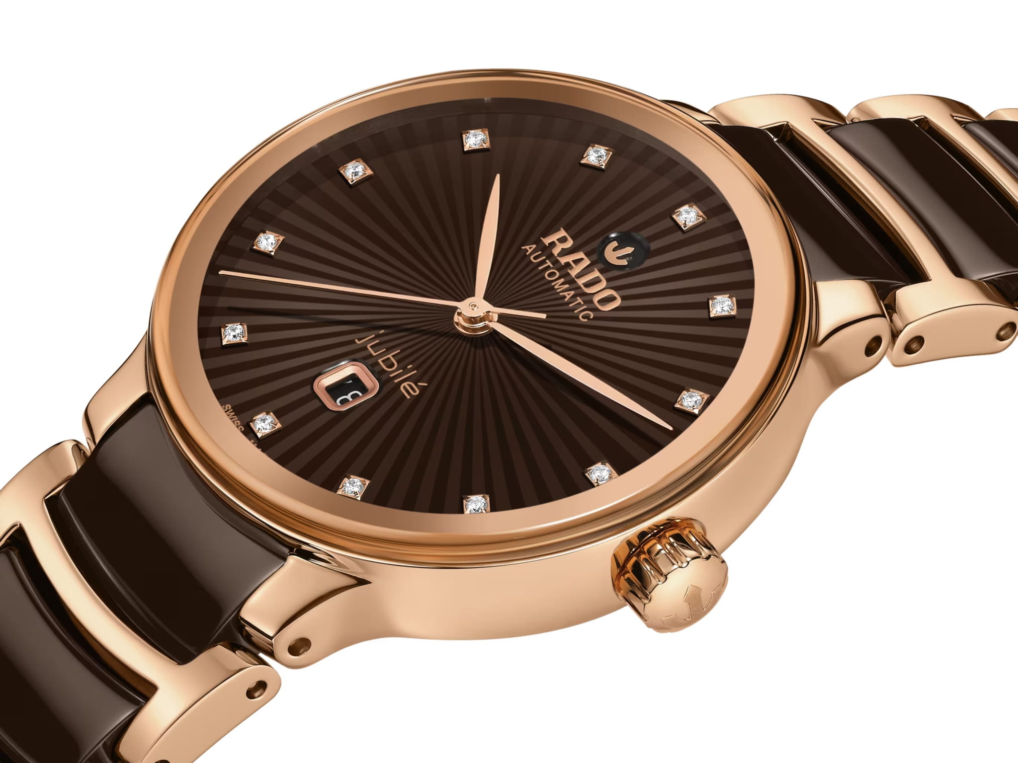 Оригинальные часы Rado Rado Centrix Automatic Diamonds R30019732 механические калибр механизма  общий вид