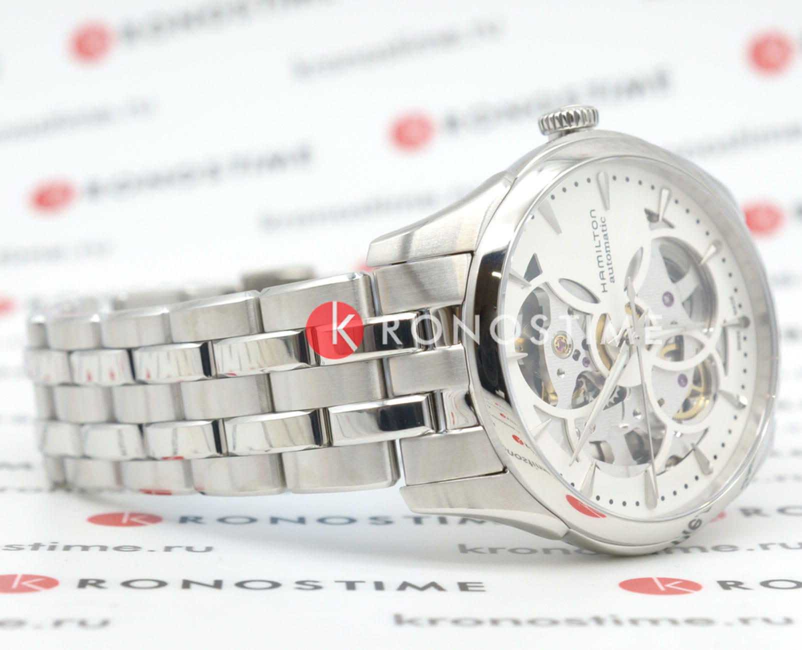 Hamilton Hamilton Jazzmaster Viewmatic Skeleton Lady Auto H32405111 женские часы белый циферблат на запястье