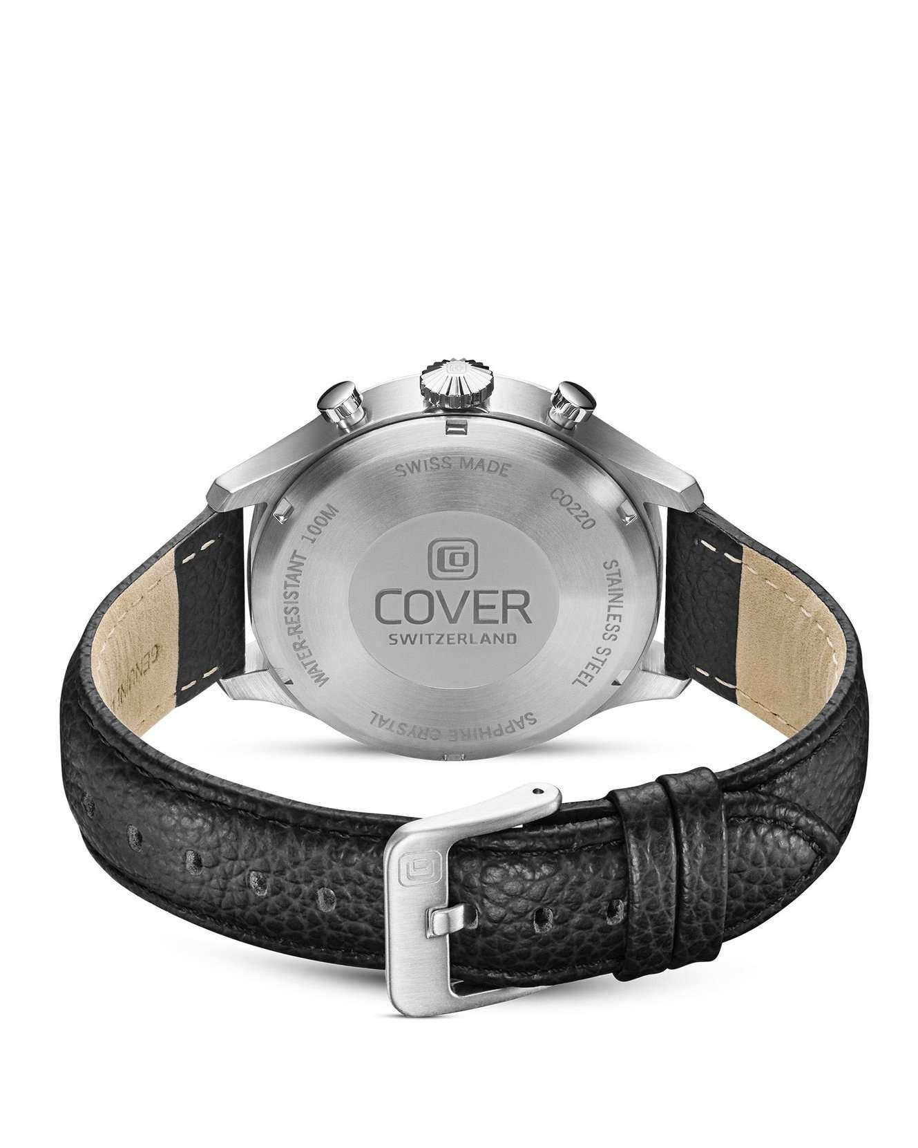 Cover Cover Chapman Chrono II CO220.05,  швейцария мужские часы на браслете кожаный боковой вид