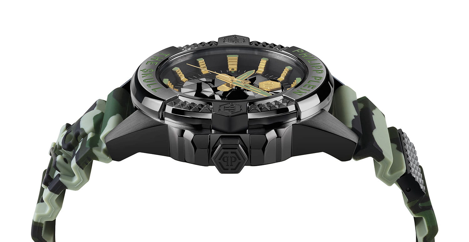 Philipp Plein Philipp Plein The Skull PWAAA0821, the skull германия мужские часы на браслете силикон боковой вид