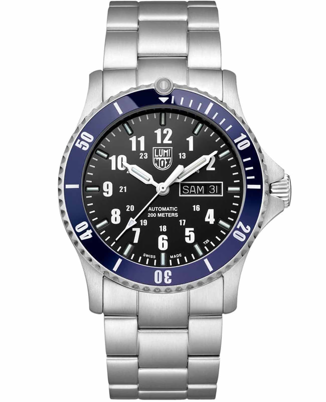 Luminox Luminox Automatic Sport Timer XS.ZI24  XS.ZI24 механические мужские часы черный циферблат, браслет нержавеющая сталь 316l — вид спереди