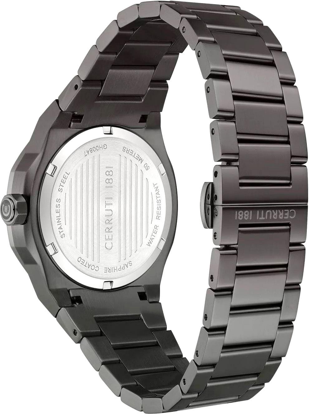 Cerruti 1881 Cerruti 1881 Razzuolo CIWGH0084703,  франция мужские часы на браслете нержавеющая сталь с pvd-покрытием боковой вид