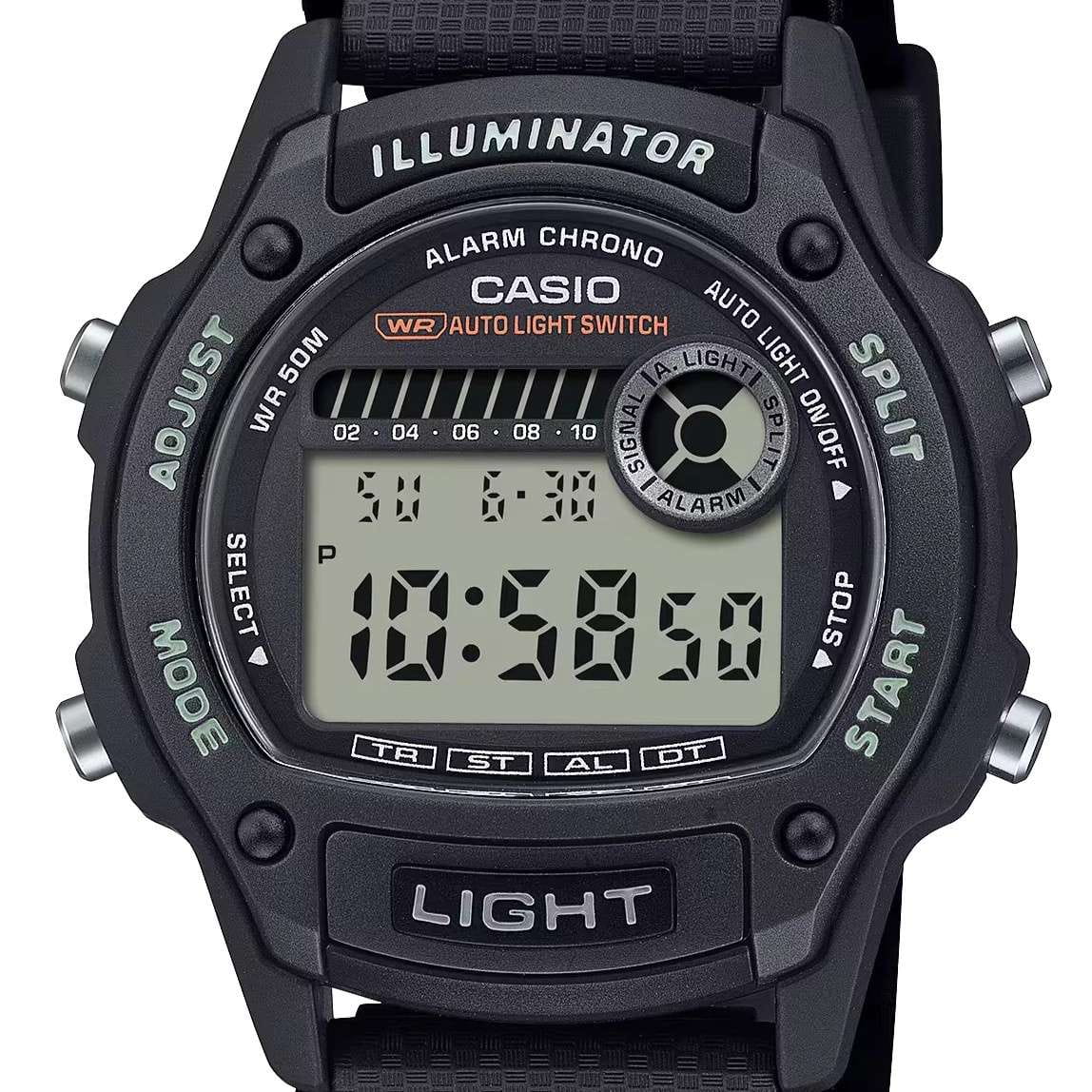 Casio Casio Collection W-220H-1A , наручные мужские часы фото под углом