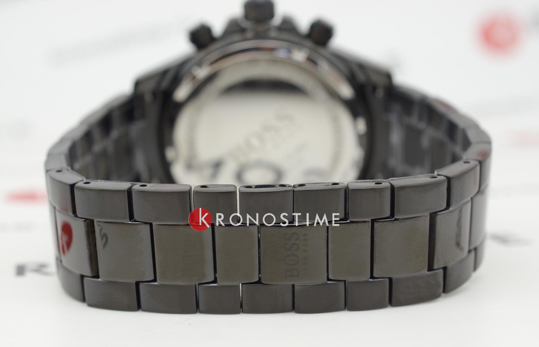 Hugo Boss Hugo Boss Ikon HB1512961 кварцевые мужские часы часы крупный план черный циферблата