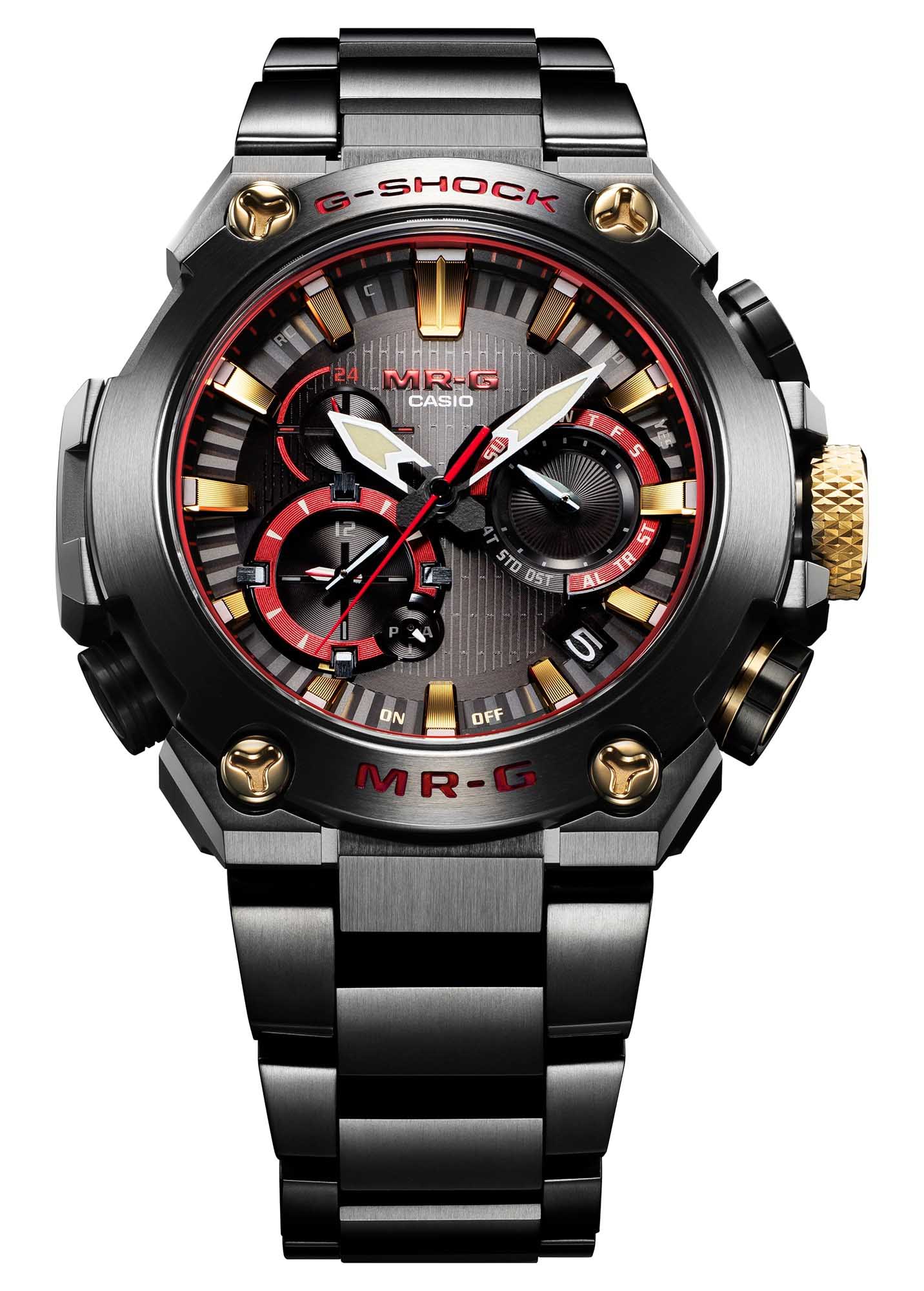 Casio Casio G-Shock MRG-B2000B-1A4DR, g-shock япония мужские часы на браслете титановый боковой вид