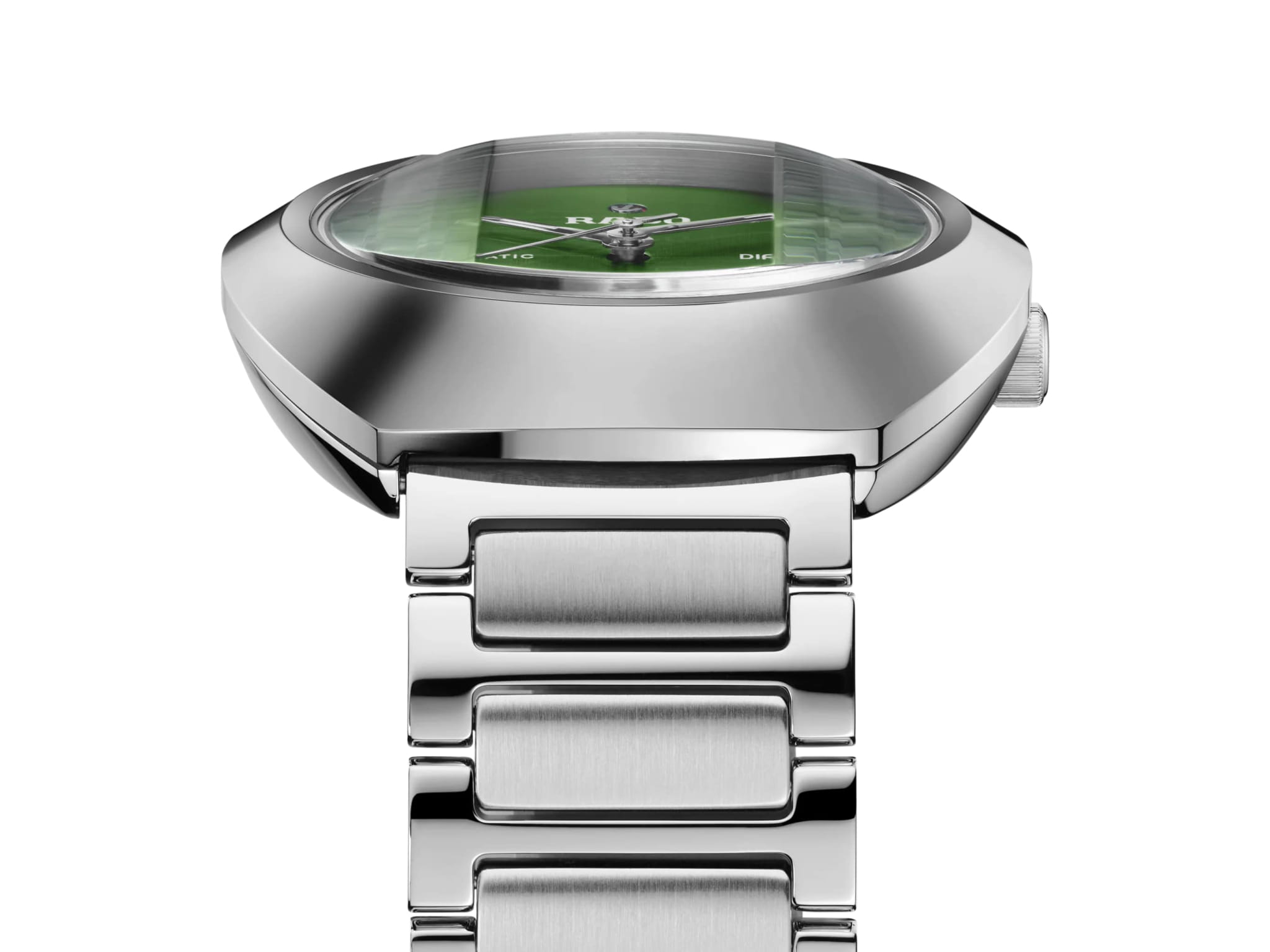 Rado Rado The Original DiaStar R12160303 кварцевые мужские часы часы крупный план зеленый циферблата