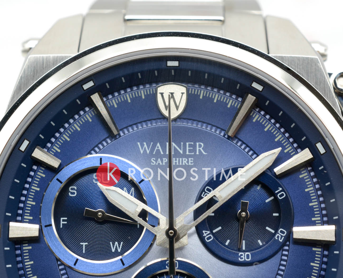 Wainer Wainer Wall Street WA.19200-E,  швейцария мужские часы на браслете нержавеющая сталь боковой вид