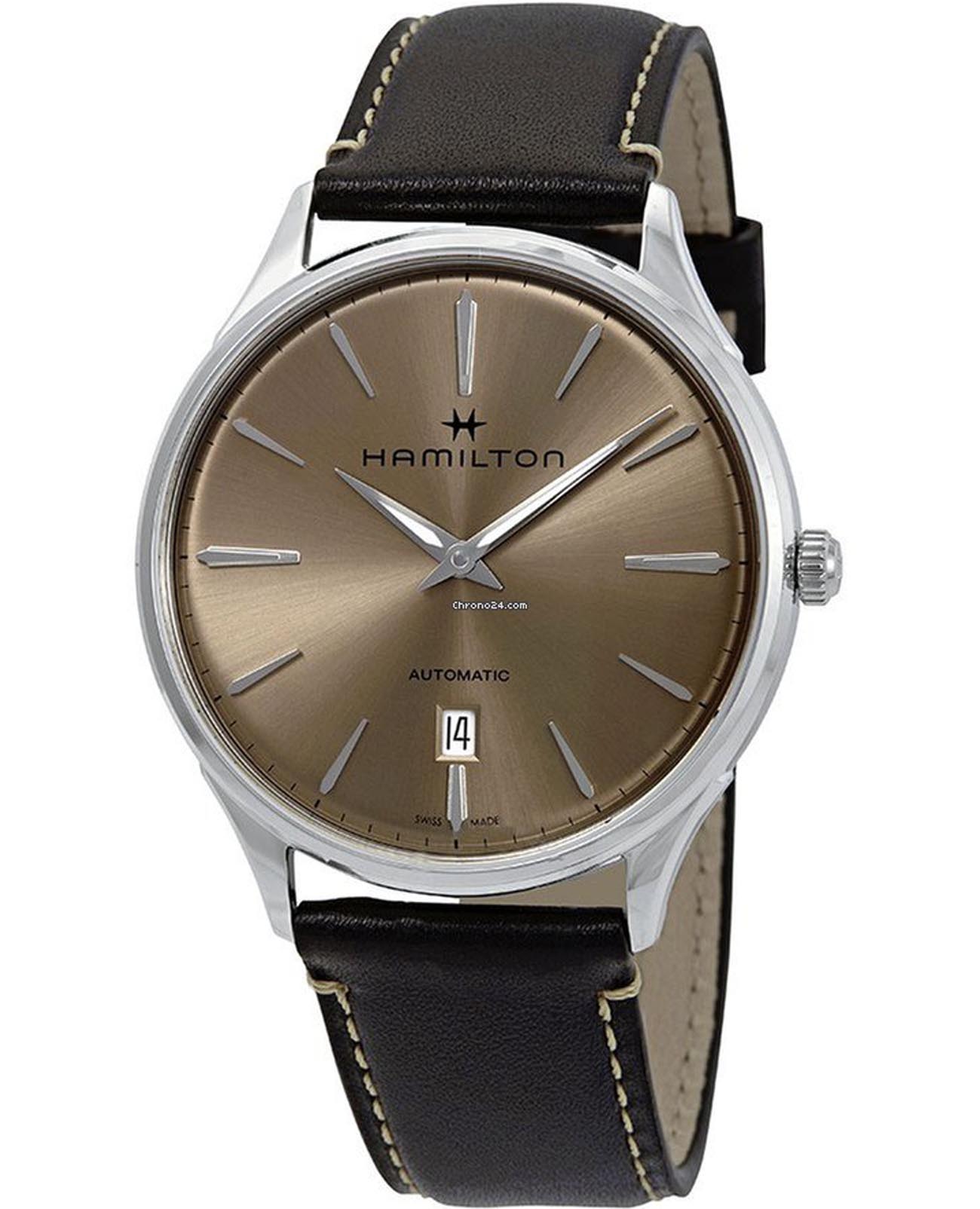 Оригинальные часы Hamilton Hamilton Jazzmaster Thinline Auto H38525721 механические калибр механизма eta 2892-a2 общий вид