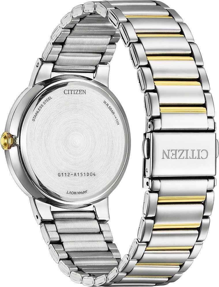 Citizen Citizen Classic BI5124-50L,  япония мужские часы на браслете нержавеющая сталь с ip-покрытием боковой вид
