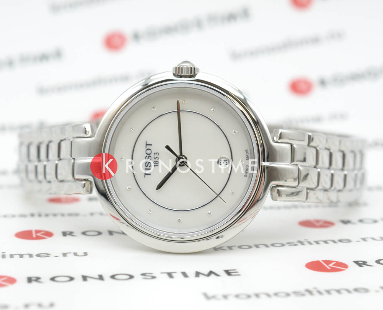 Оригинальные часы Tissot Tissot Flamingo T094.210.11.116.01 кварцевые калибр механизма eta f03.111 общий вид