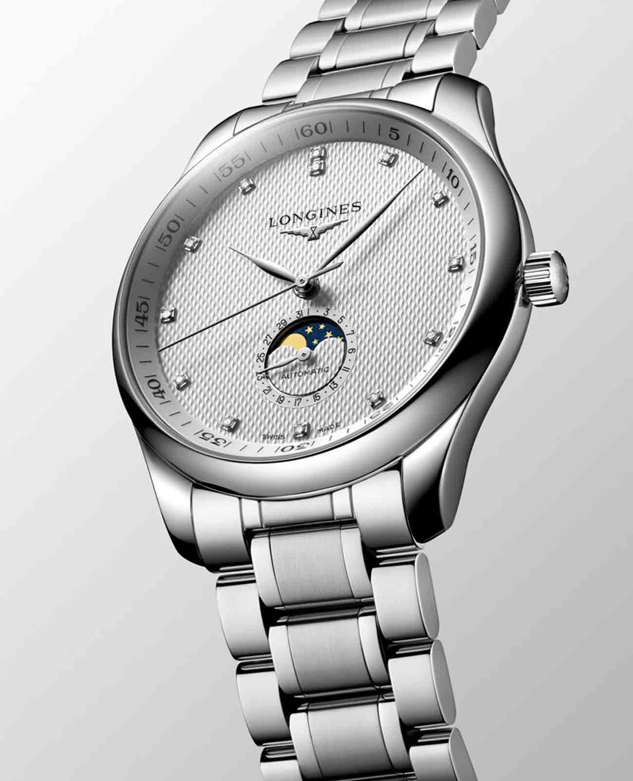 Longines Longines Master Collection L2.919.4.77.6, master collection швейцария мужские часы на браслете нержавеющая сталь боковой вид