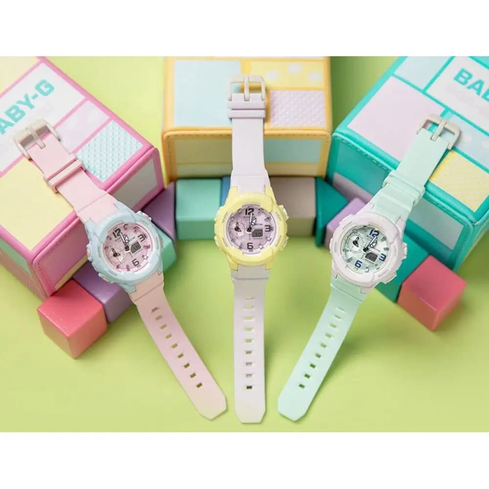 Casio Casio Baby-G BGA-230PC-9B, baby-g япония женские часы на браслете пластик боковой вид