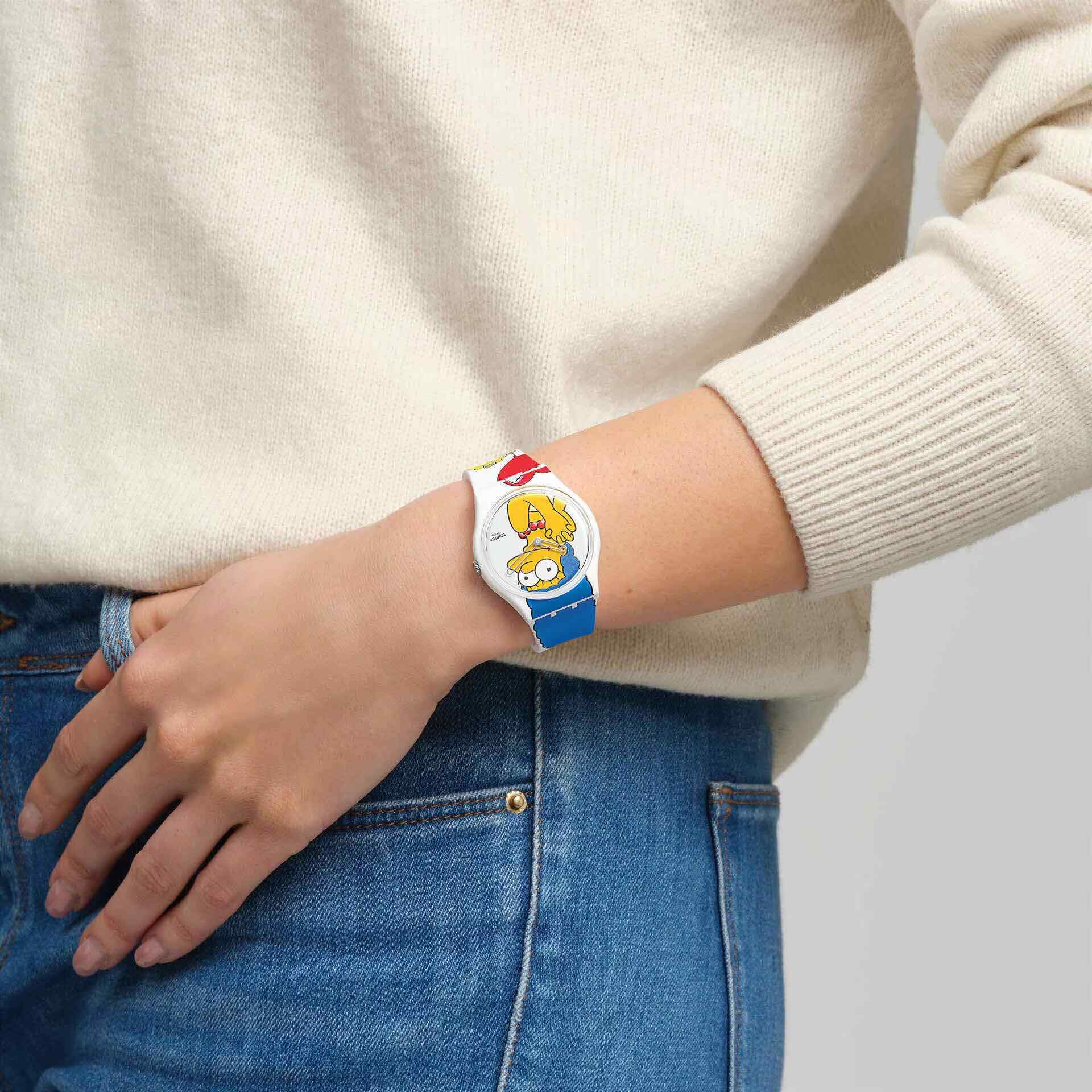 Swatch Swatch Gent Biosourced Standart SO28Z116 кварцевые женские часы часы крупный план цветной циферблата