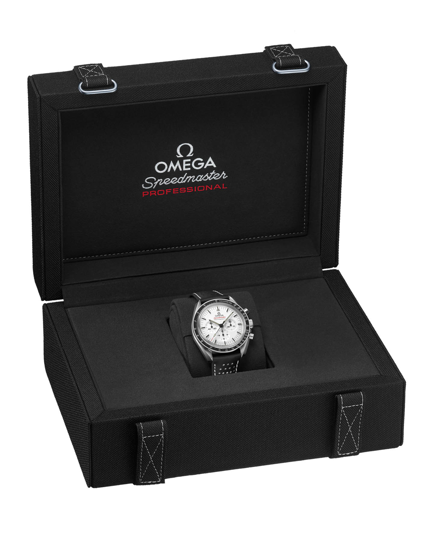 Omega Omega Speedmaster Moonwatch Professional 310.32.42.50.04.002 , speedmaster швейцария мужские часы на браслете кожаный боковой вид