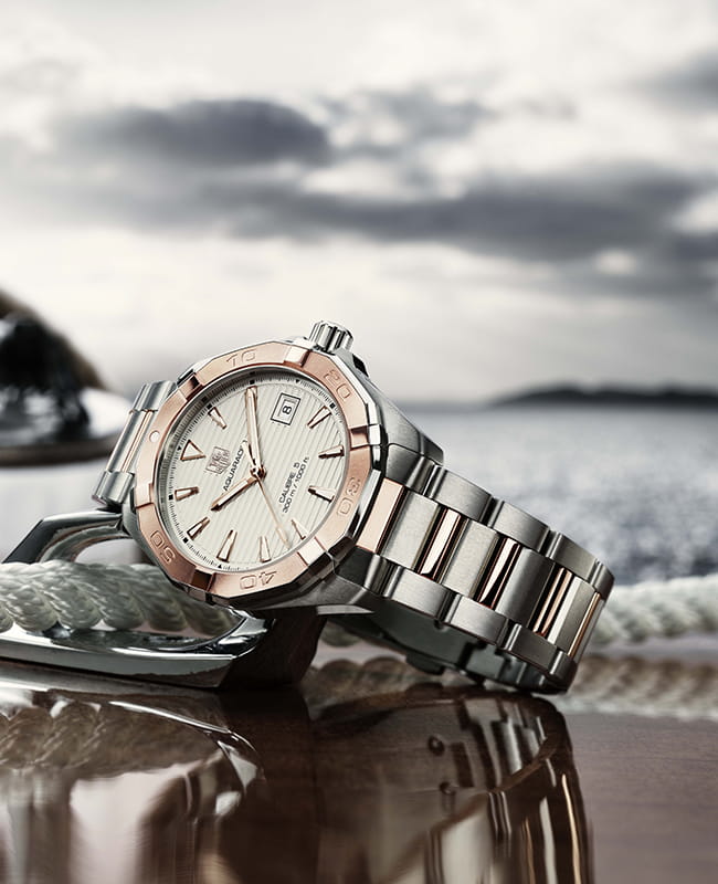 Оригинальные часы TAG Heuer TAG Heuer Aquaracer WAY2150.BD0911 механические калибр механизма calibre 5 общий вид