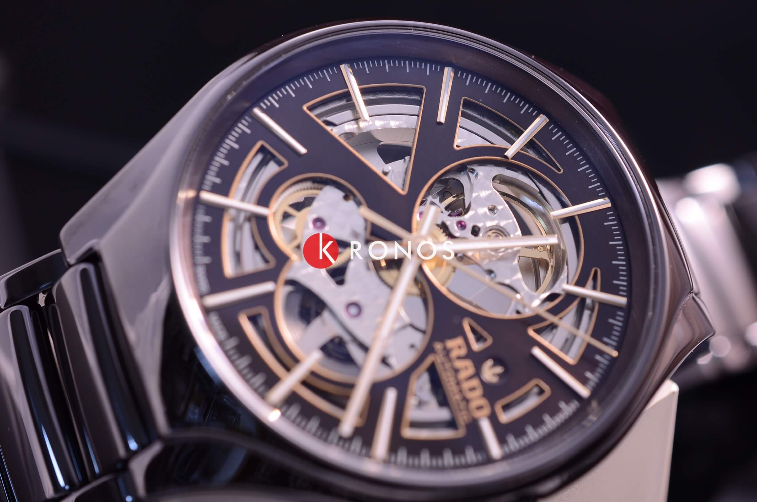Rado Rado True Automatic Open Heart R27511302 мужские часы черный циферблат на запястье