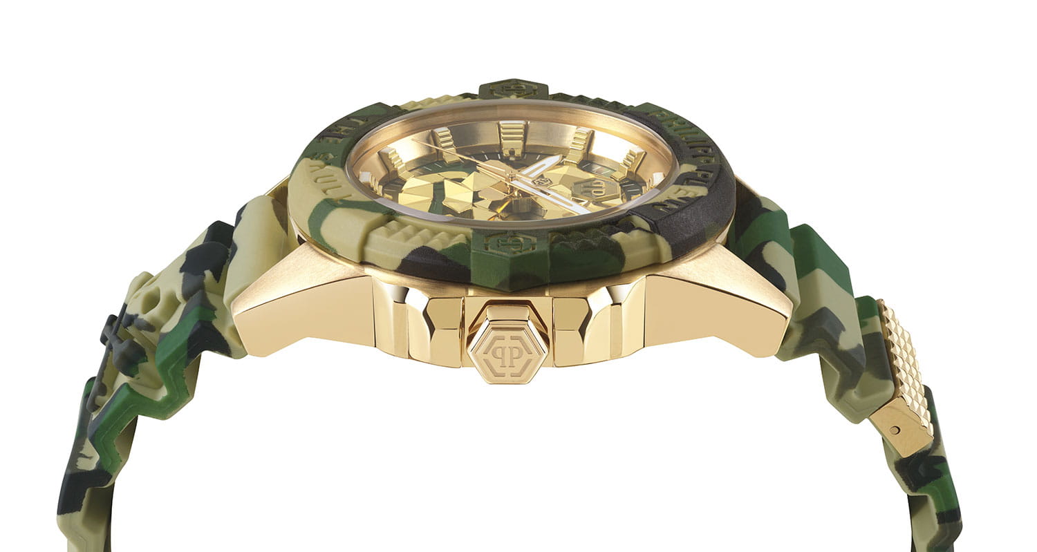 Philipp Plein Philipp Plein The Skull PWAAA0921, the skull германия мужские часы на браслете силикон боковой вид