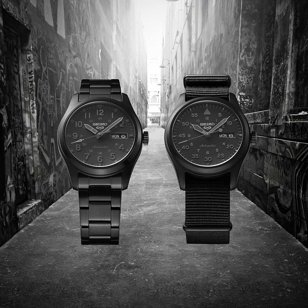 Seiko Seiko 5 Sports SRPJ09K1, 5 sports япония мужские часы на браслете нержавеющая сталь с pvd-покрытием боковой вид