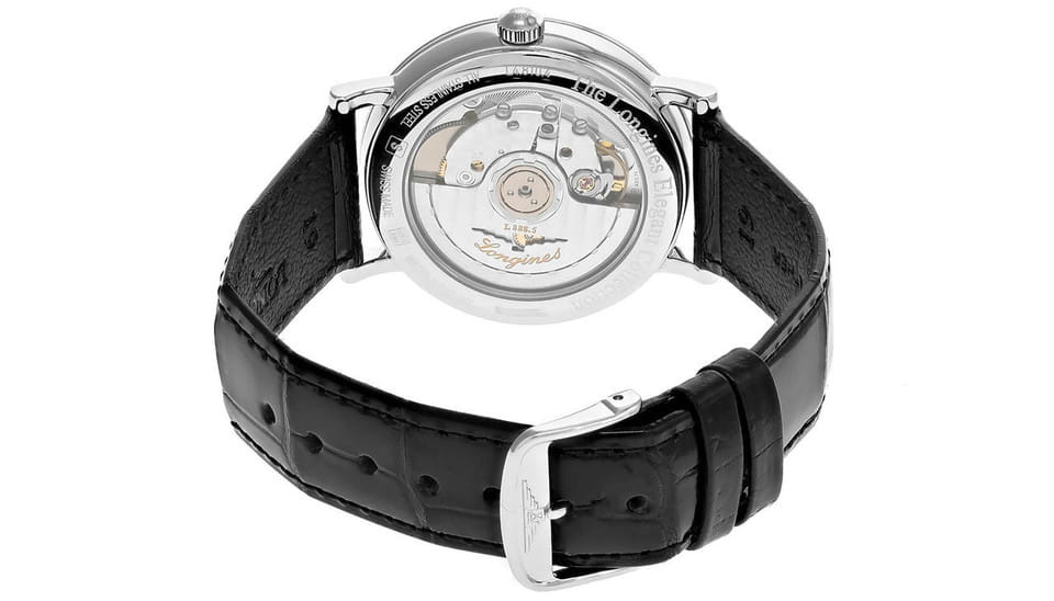 Longines Longines Elegant Collection L4.810.4.12.2, elegant collection швейцария мужские часы на браслете кожаный боковой вид
