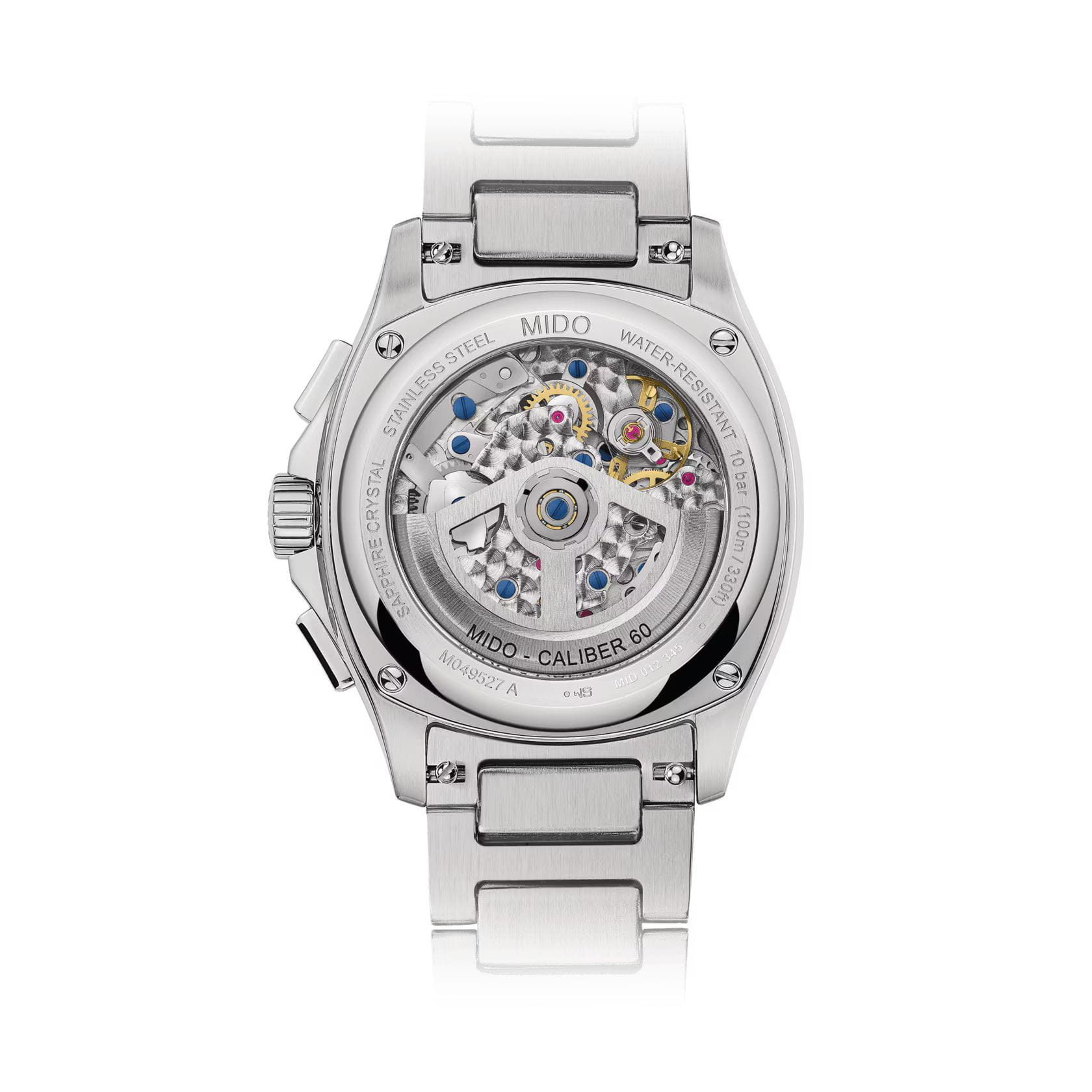 Mido Mido Multifort TV Chronograph M049.527.11.041.00, multifort швейцария мужские часы на браслете нержавеющая сталь боковой вид