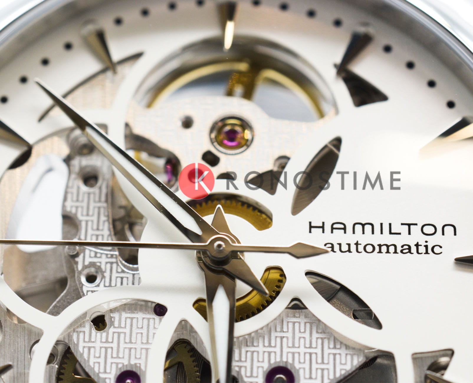 Hamilton Hamilton Jazzmaster Viewmatic Skeleton Lady Auto H32405111, jazzmaster швейцария женские часы на браслете нержавеющая сталь боковой вид