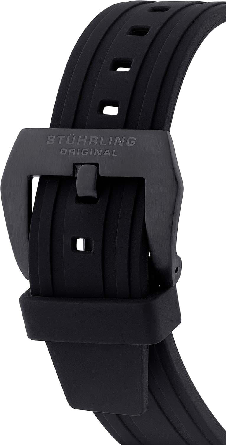 Stuhrling Stuhrling Aviator 984.02,  сша мужские часы на браслете силикон боковой вид
