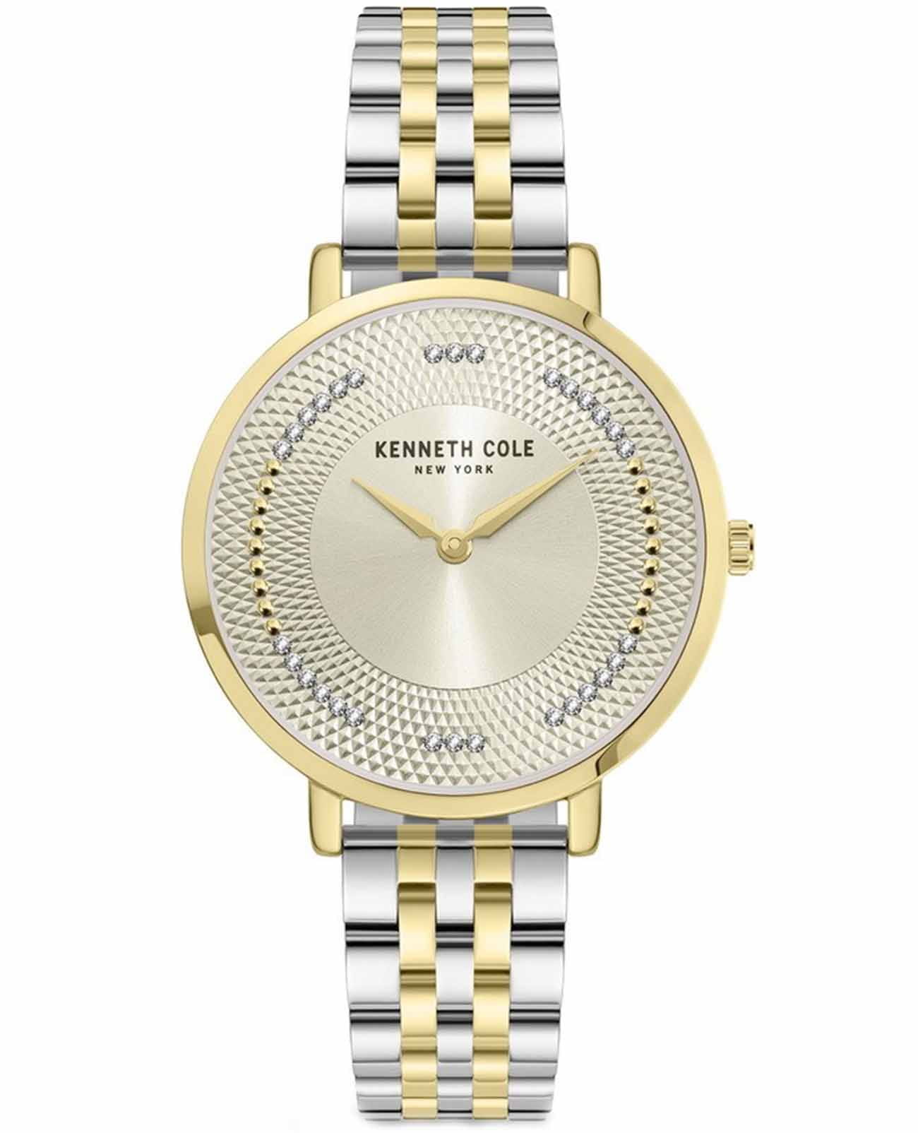 Kenneth Cole Kenneth Cole Modern Classic KCWLG0048104  KCWLG0048104 кварцевые женские часы шампань циферблат, браслет нержавеющая сталь с ip-покрытием — вид спереди