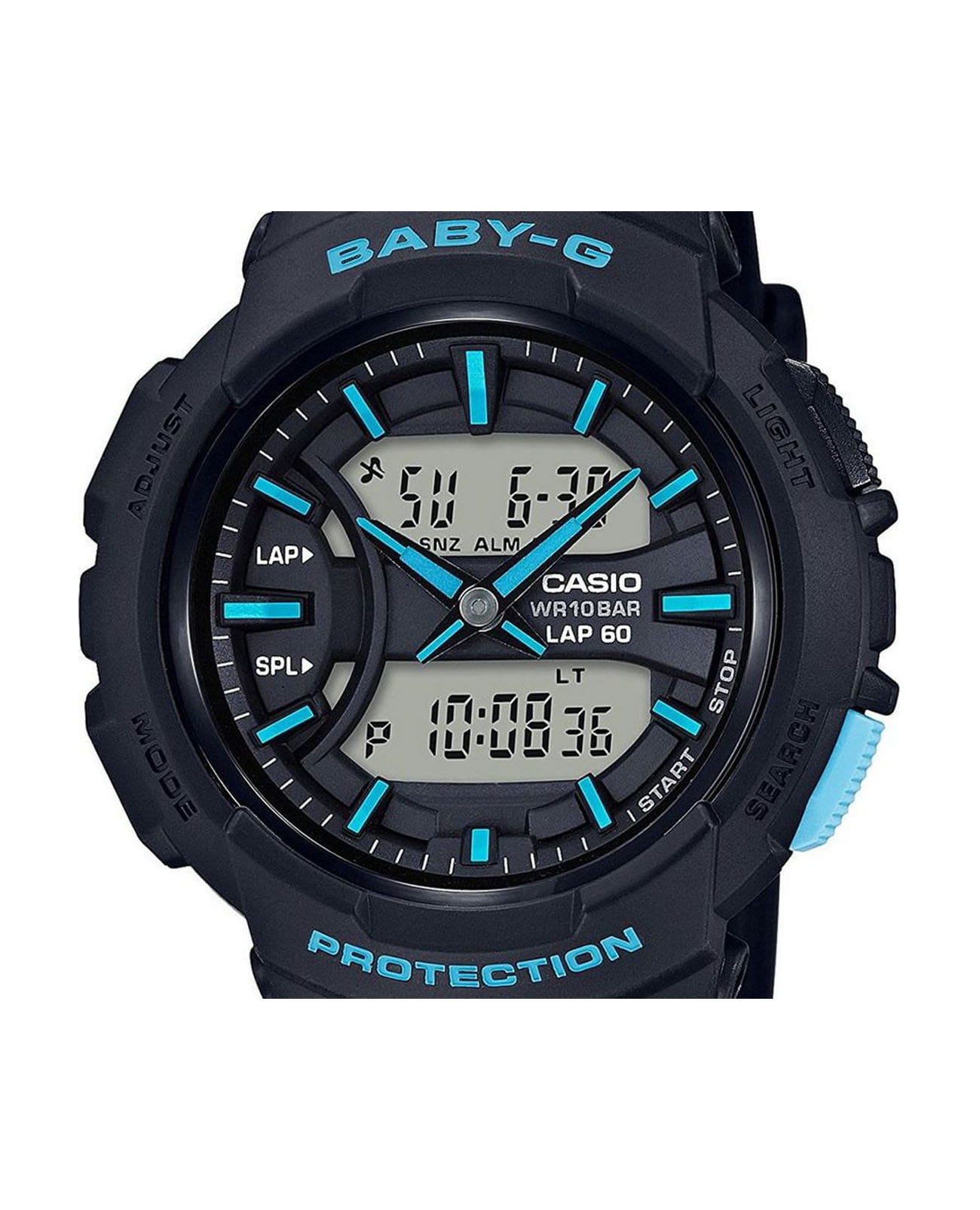Casio Casio Baby-G BGA-240-1A3, baby-g япония женские часы на браслете пластик боковой вид