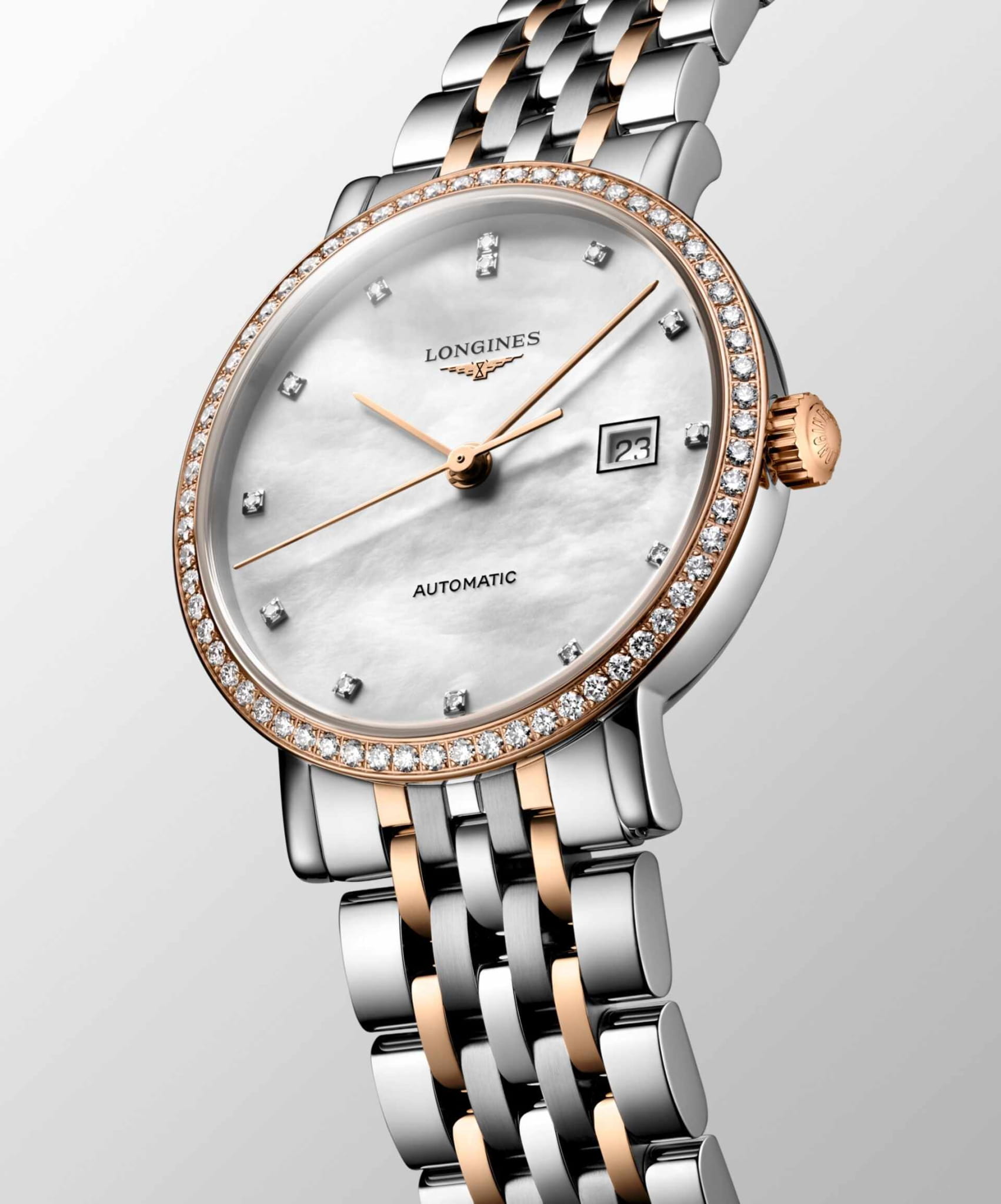 Оригинальные часы Longines Longines Elegance Elegant Collection L4.310.5.81.7 механические калибр механизма l592 общий вид