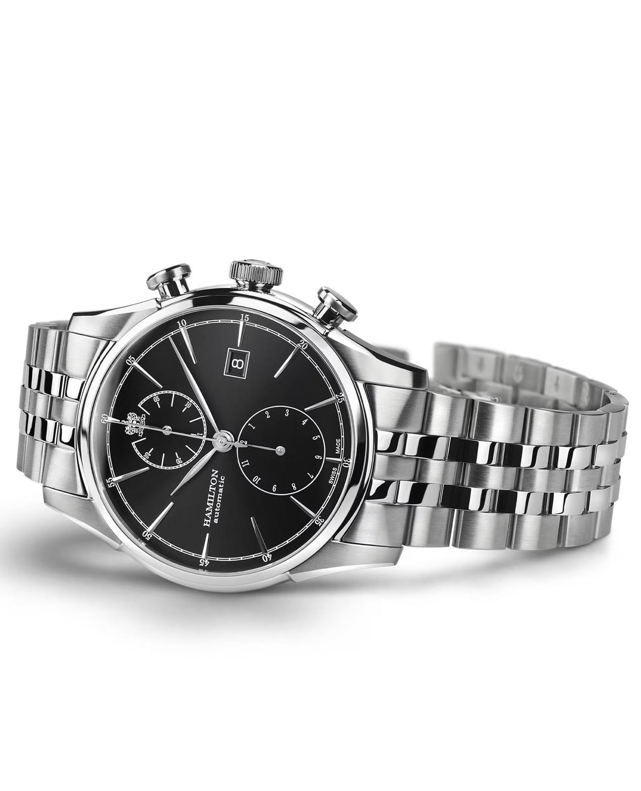 Оригинальные часы Hamilton Hamilton American Classic Spirit of Liberty Auto Chrono H32416131 механические калибр механизма h-10 общий вид