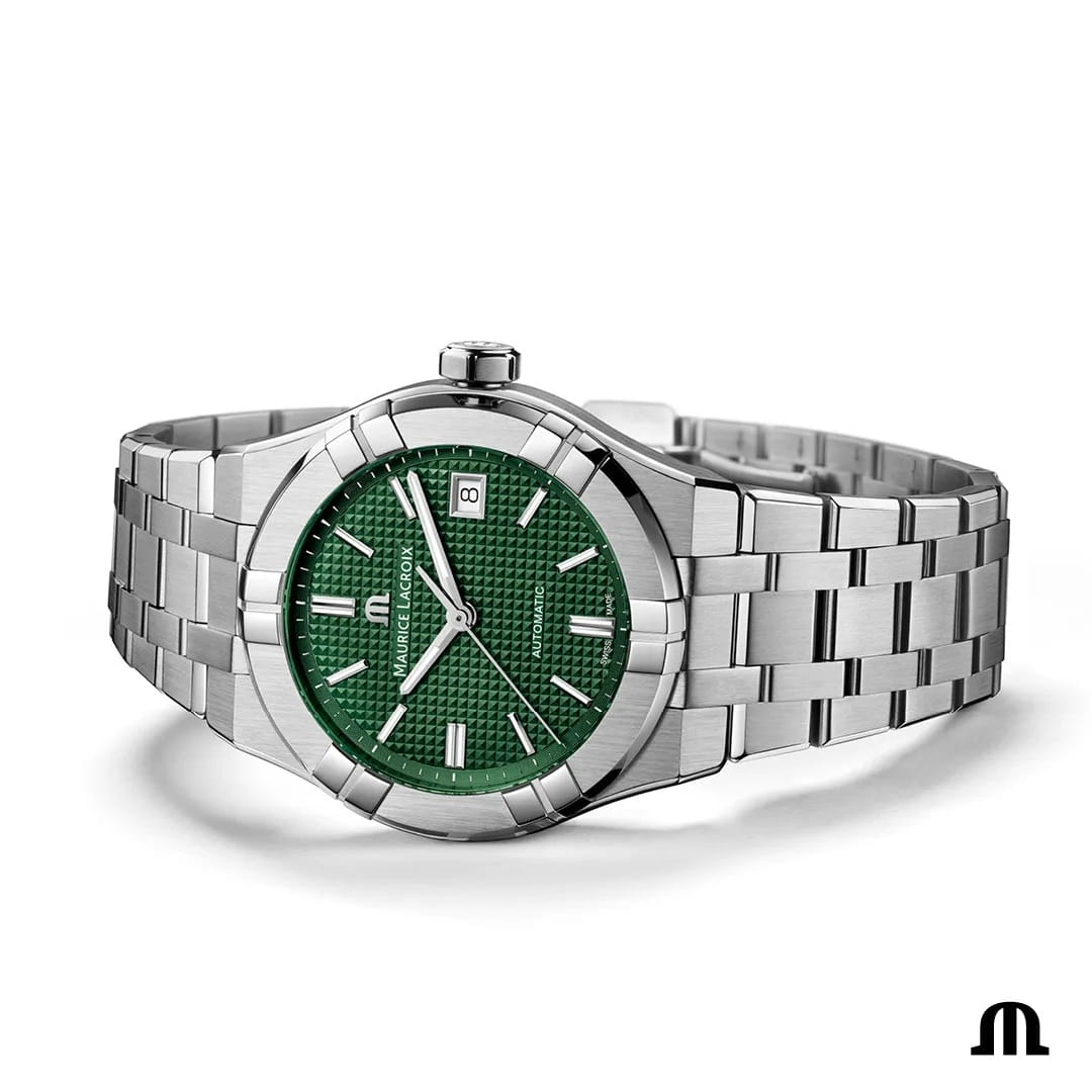Maurice Lacroix Maurice Lacroix Aikon Automatic AI6008-SS00F-630-D, aikon швейцария мужские часы на браслете нержавеющая сталь боковой вид