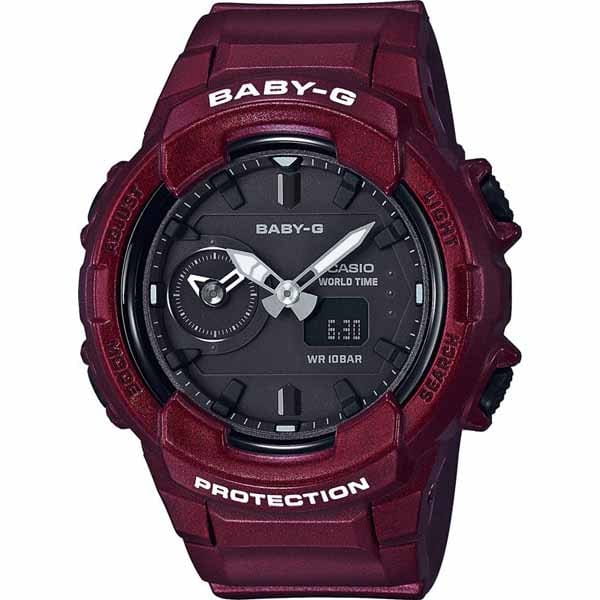 Casio Casio Baby-G BGA-230S-4A  BGA-230S-4A кварцевые женские часы черный циферблат, браслет пластик — вид спереди