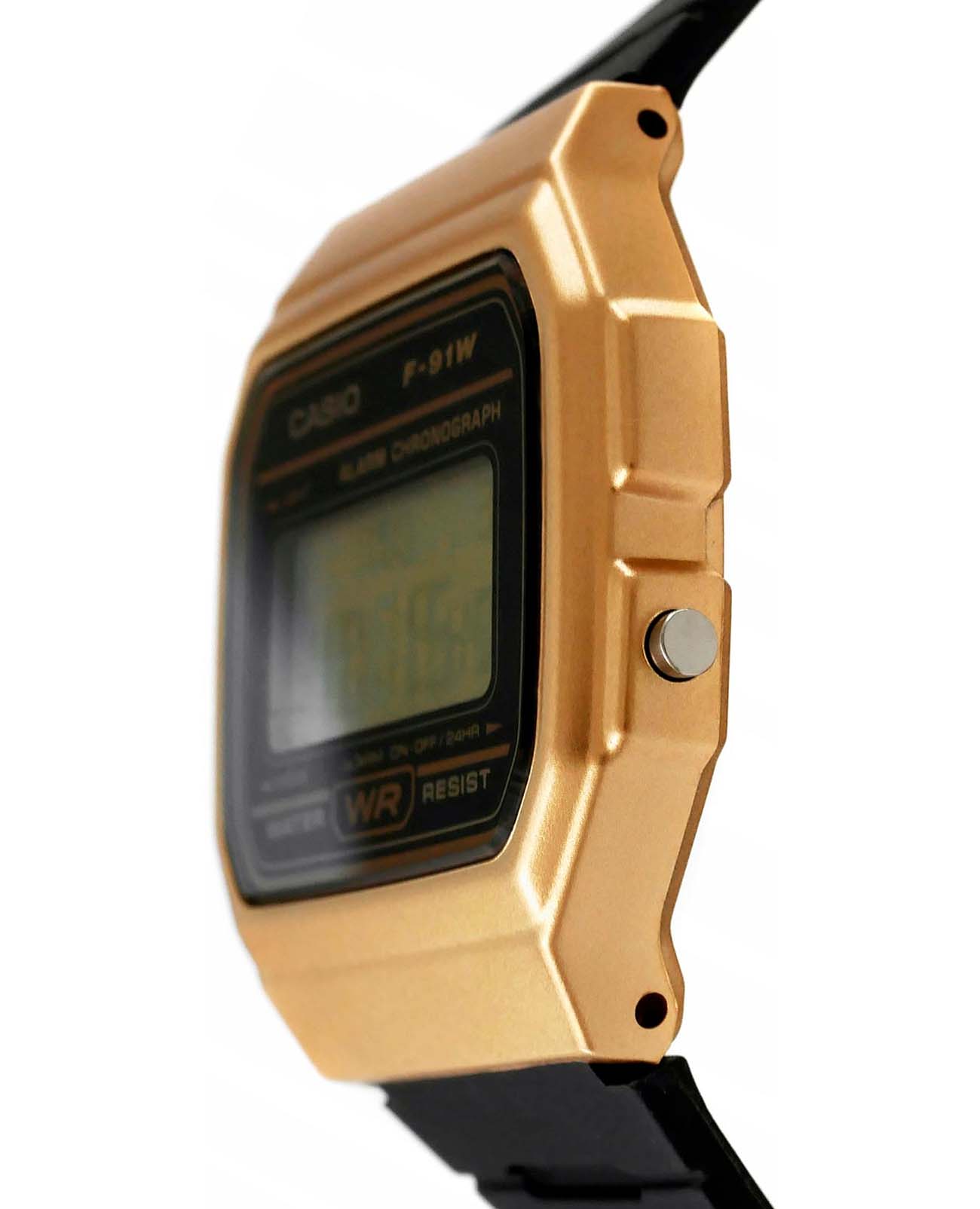 Casio Casio Illuminator F-91WM-9ADF (F-91WM-9A), illuminator япония мужские часы на браслете пластик боковой вид