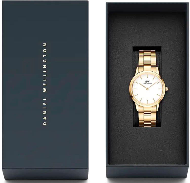 Daniel Wellington Daniel Wellington Iconic Link DW00100567 кварцевые женские часы часы крупный план белый циферблата