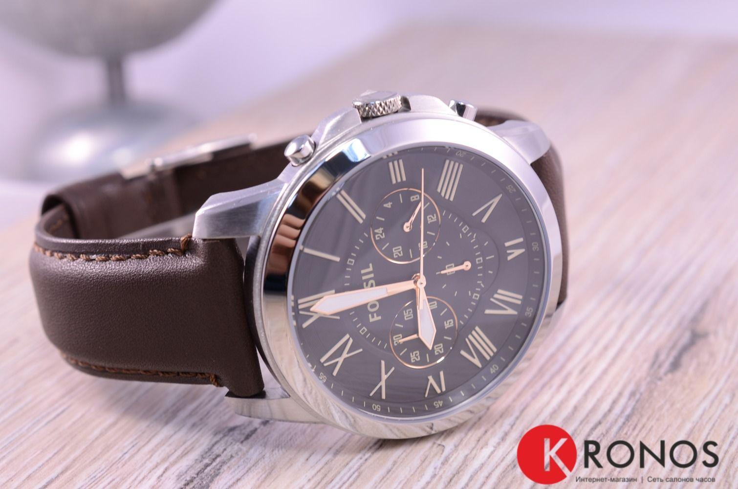 Fossil Fossil Bannon  FS4813 , наручные мужские часы фото под углом