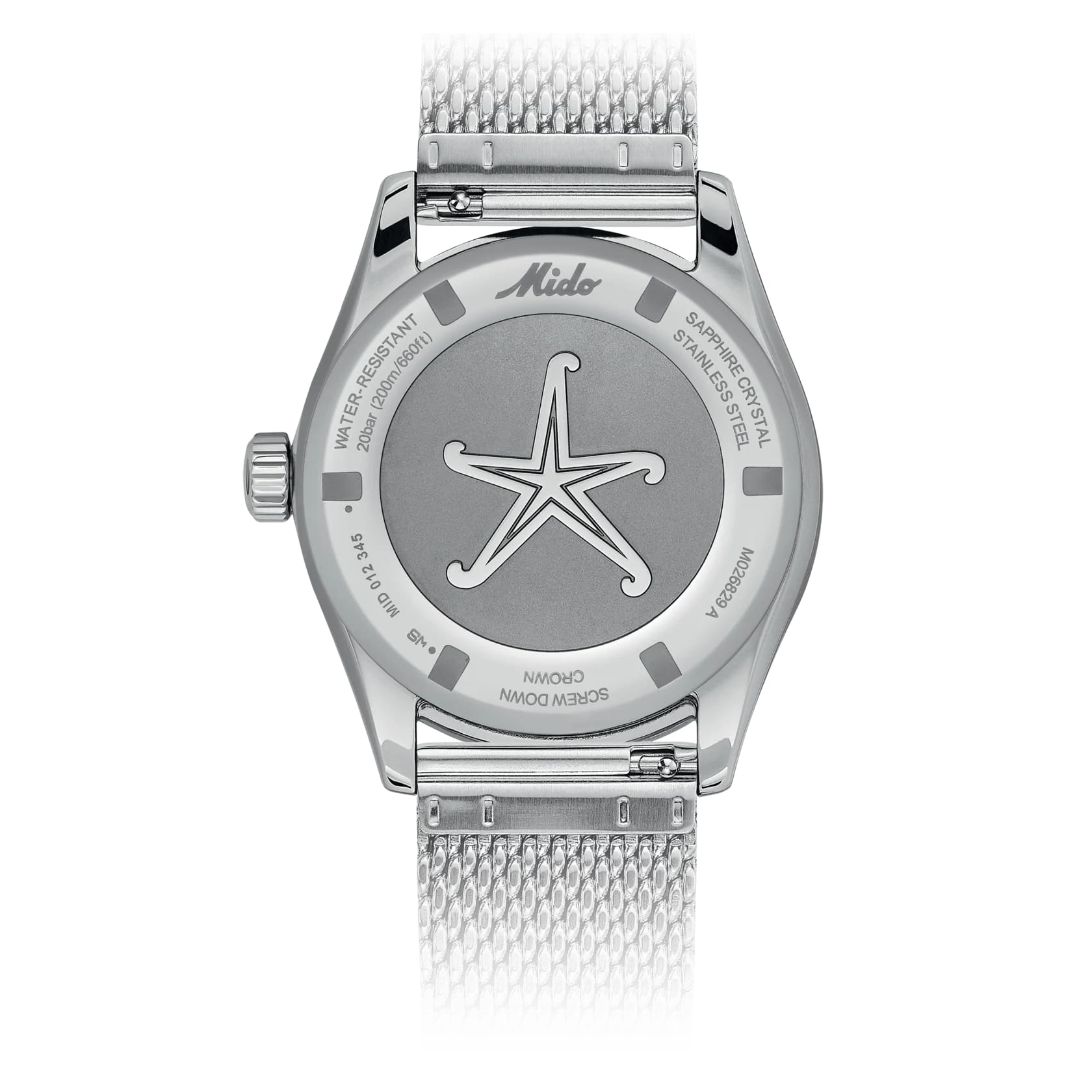 Оригинальные часы Mido Mido Ocean Star Decompression Worldtimer 200 M026.829.17.041.00 механические калибр механизма mido calibre 80 (на базе eta c07.661) общий вид