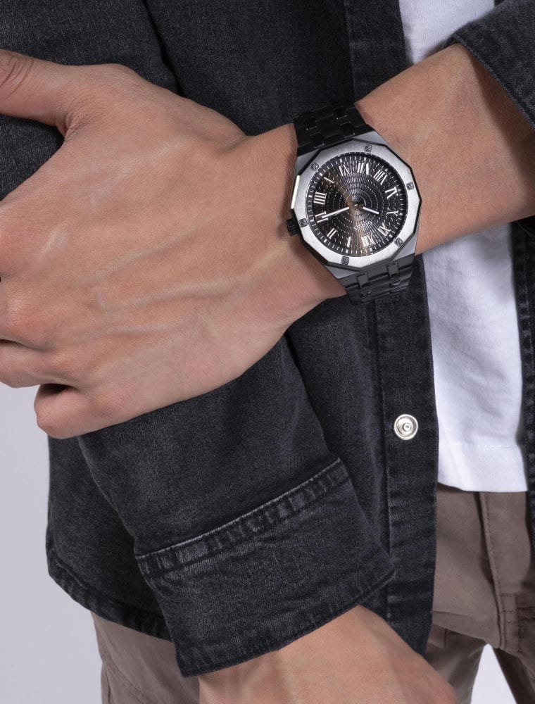 Guess Guess Asset GW0575G3,  сша мужские часы на браслете сталь с ip покрытием боковой вид