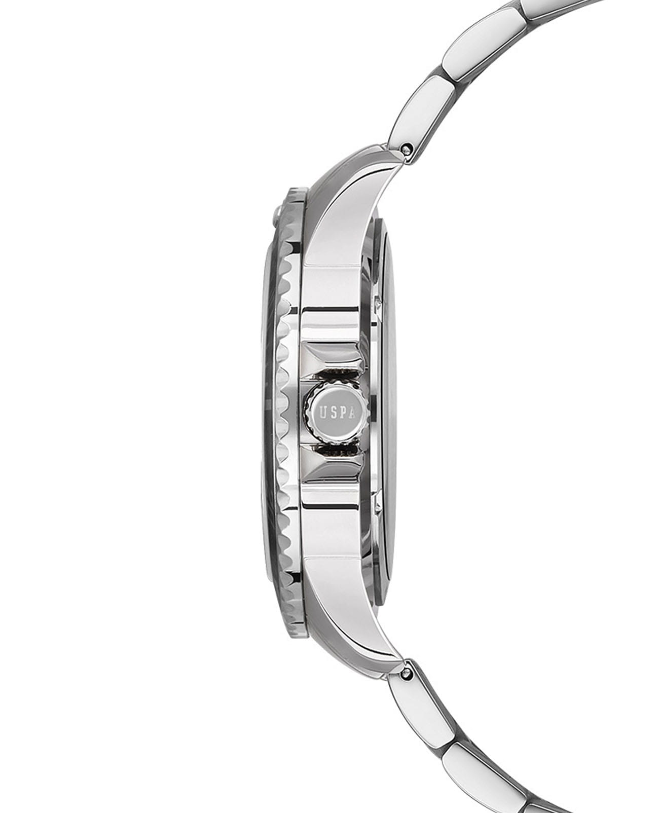 U.S. Polo Assn. U.S. Polo Assn. Fundamental USPA1048-04,  сша мужские часы на браслете нержавеющая сталь боковой вид