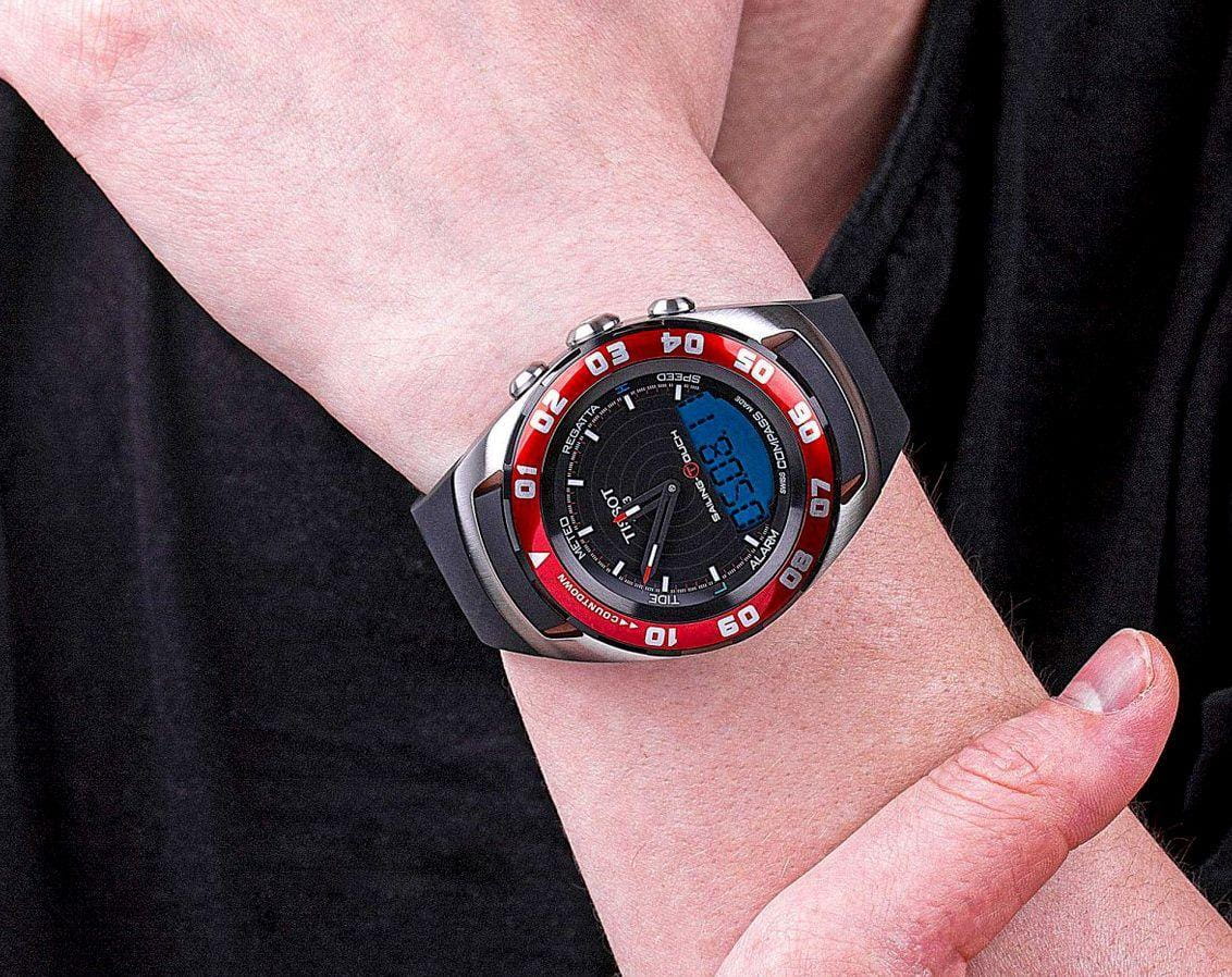 Tissot Tissot T-Tactile Sailing-Touch T056.420.27.051.00 T Touch, наручные мужские часы фото под углом