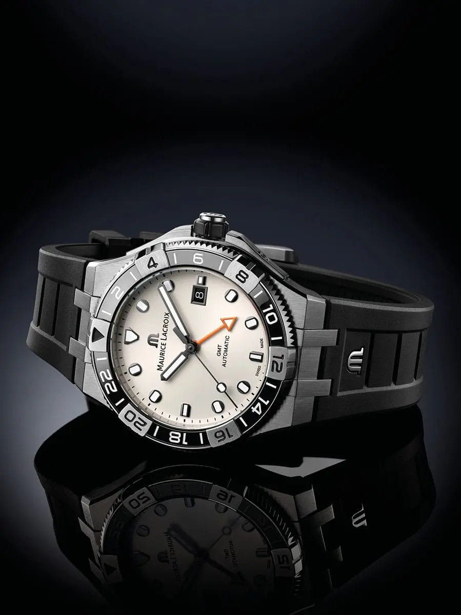 Maurice Lacroix Maurice Lacroix Aikon Venturer GMT AI6158-SS00F-130-A мужские часы серебристый циферблат на запястье